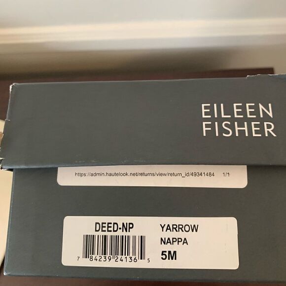 Eileen Fisher deed slide leather upper and lining sandal size 5 - Picture 7 of 7